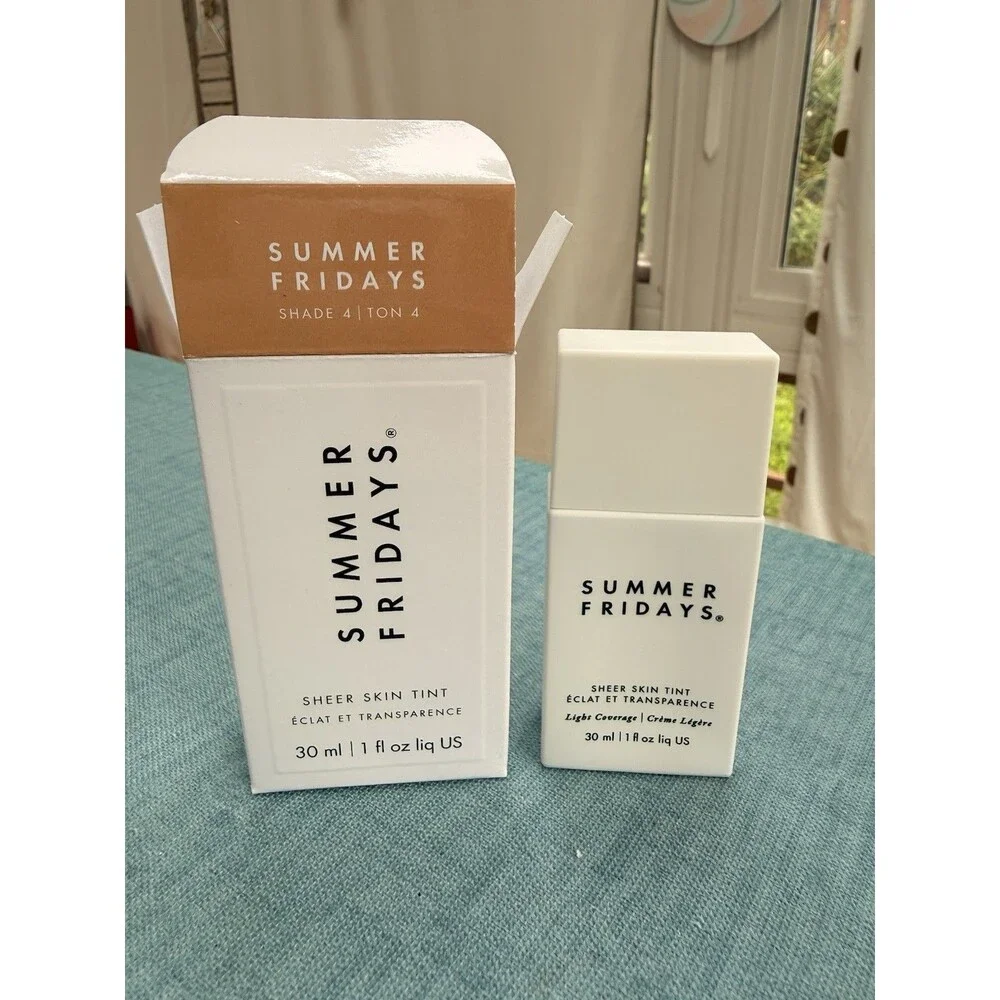 Shade 04 - Summer Fridays Sheer Skin Tint 1 Oz NEW Vegan Fragrance Free
